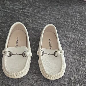 Kids Cream Moccasins